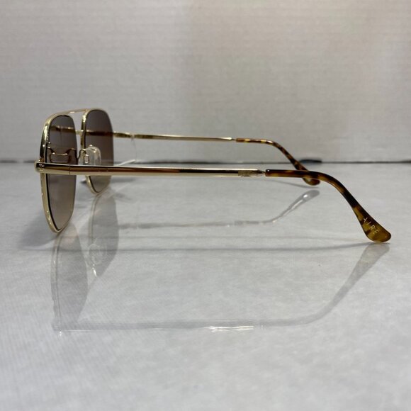 AIRE Corvus Aviator Sunglasses Gold Brown Gradient main image 9